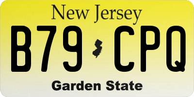 NJ license plate B79CPQ