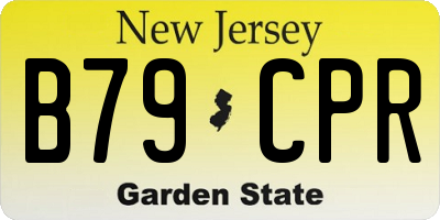 NJ license plate B79CPR