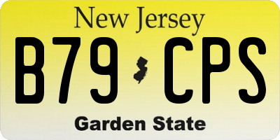 NJ license plate B79CPS