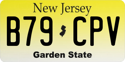 NJ license plate B79CPV