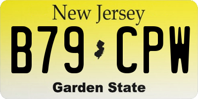 NJ license plate B79CPW