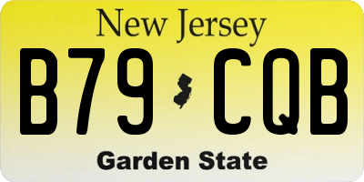 NJ license plate B79CQB