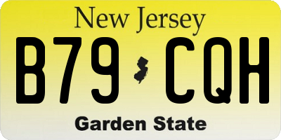 NJ license plate B79CQH