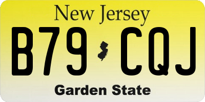 NJ license plate B79CQJ
