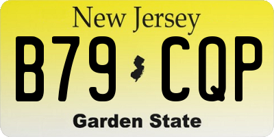 NJ license plate B79CQP