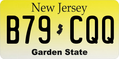 NJ license plate B79CQQ