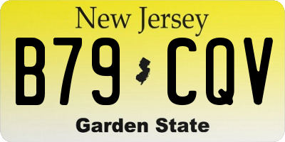NJ license plate B79CQV