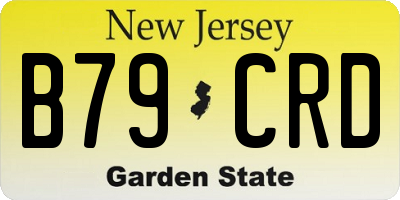 NJ license plate B79CRD