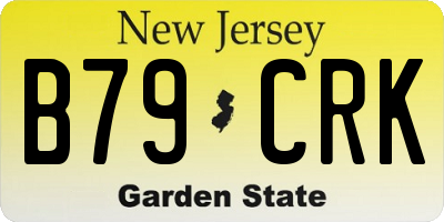 NJ license plate B79CRK