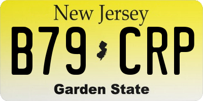 NJ license plate B79CRP