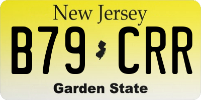 NJ license plate B79CRR