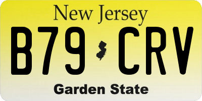 NJ license plate B79CRV