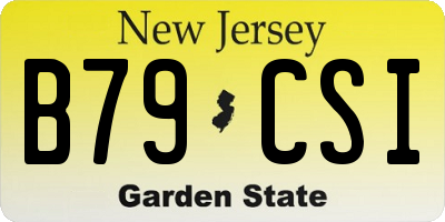 NJ license plate B79CSI