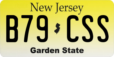 NJ license plate B79CSS