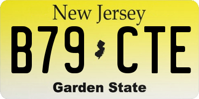 NJ license plate B79CTE