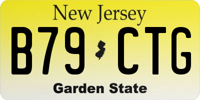 NJ license plate B79CTG