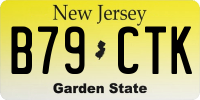 NJ license plate B79CTK