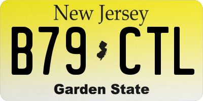 NJ license plate B79CTL