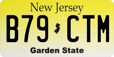 NJ license plate B79CTM
