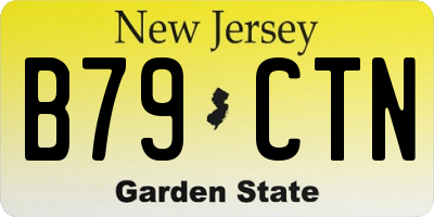NJ license plate B79CTN