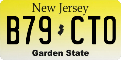 NJ license plate B79CTO