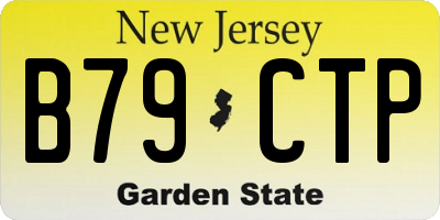 NJ license plate B79CTP