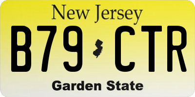 NJ license plate B79CTR