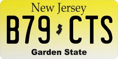 NJ license plate B79CTS