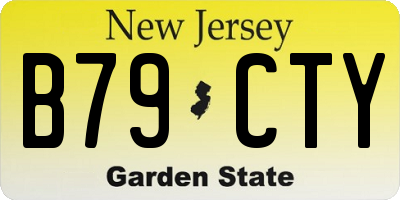 NJ license plate B79CTY