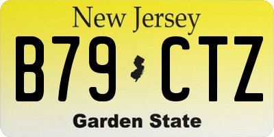NJ license plate B79CTZ
