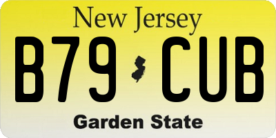NJ license plate B79CUB