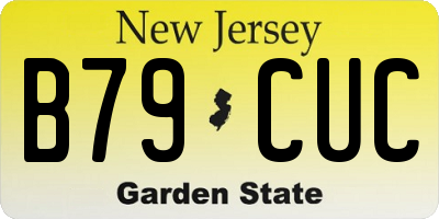 NJ license plate B79CUC