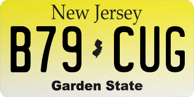 NJ license plate B79CUG