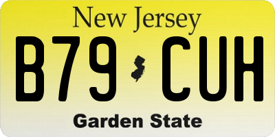 NJ license plate B79CUH