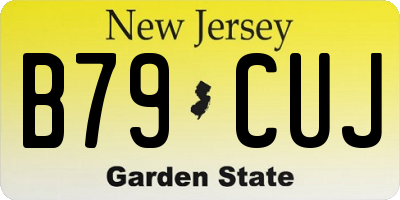 NJ license plate B79CUJ