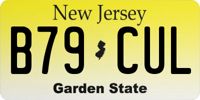 NJ license plate B79CUL