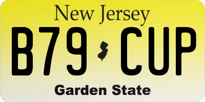 NJ license plate B79CUP