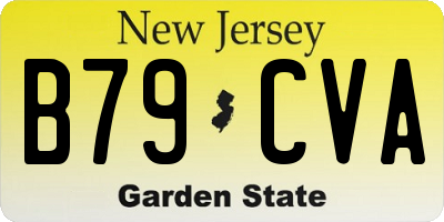 NJ license plate B79CVA