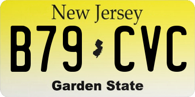NJ license plate B79CVC