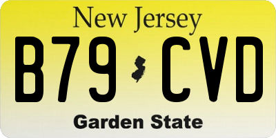 NJ license plate B79CVD