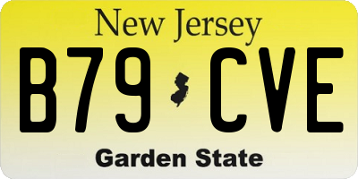 NJ license plate B79CVE