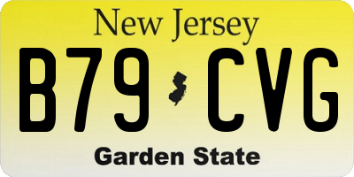 NJ license plate B79CVG