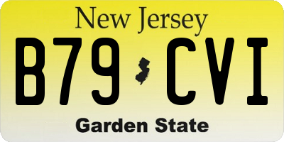 NJ license plate B79CVI