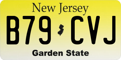 NJ license plate B79CVJ
