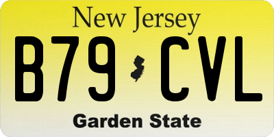 NJ license plate B79CVL