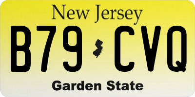 NJ license plate B79CVQ