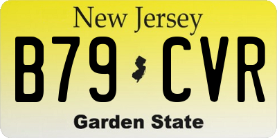 NJ license plate B79CVR