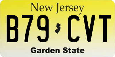 NJ license plate B79CVT