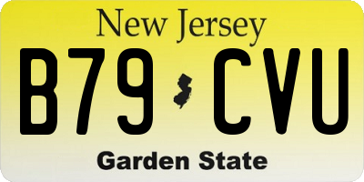 NJ license plate B79CVU