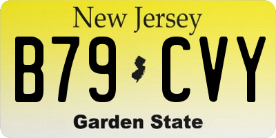NJ license plate B79CVY